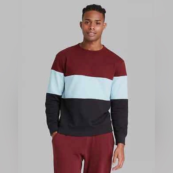 ADULT Colorblock Regular Fit Crewneck Sweatshirt - Original Use - Picture 1 of 6